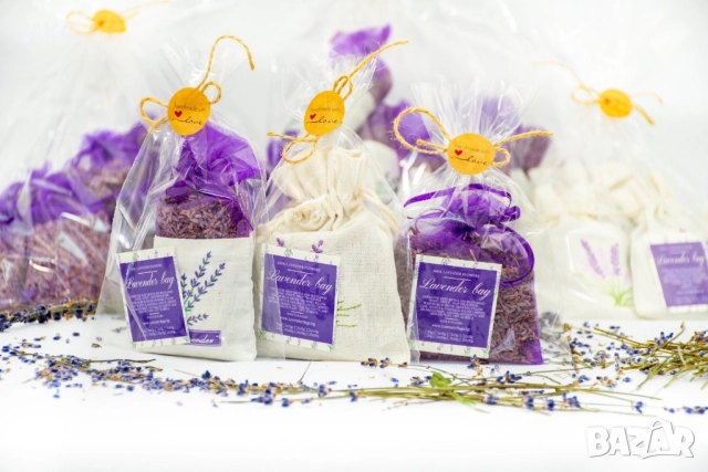 Торбички с лавандула на едро и дребно, персонализиран етикет, България и чужбина, етерични масла, во, снимка 9 - Други - 52730579