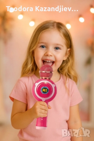 Безжичен детски караоке микрофон