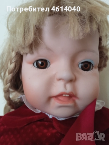 Кукла старинна 65 см порцеланова + дрехи, снимка 3 - Колекции - 52590244