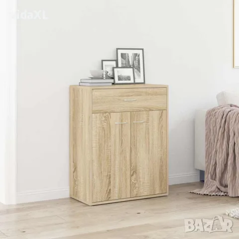 vidaXL Бюфет, дъб сонома, 60x30x75 см, инженерно дърво, снимка 2 - Бюфети - 56147738