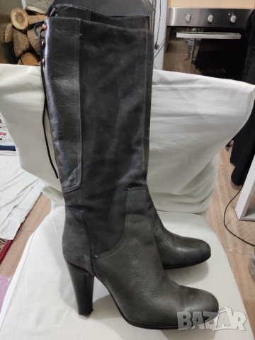 Дизайнерски кожени ботуши до коляното Filippa K