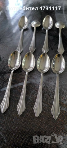 Дълбоко посребрени лъжички за кафе/чай 90-100 посребряване!, снимка 11 - Прибори за хранене, готвене и сервиране - 54099869