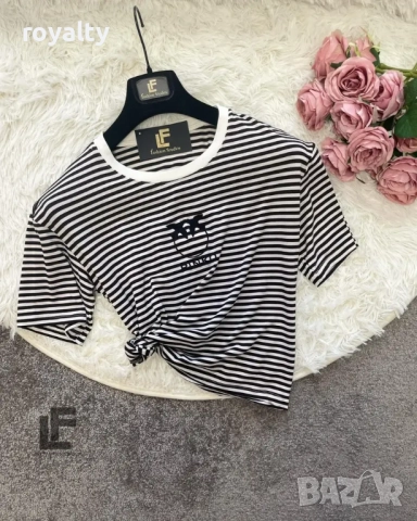 Pinko Тениска LFS Birds Stripes 9067, снимка 2 - Тениски - 52887359