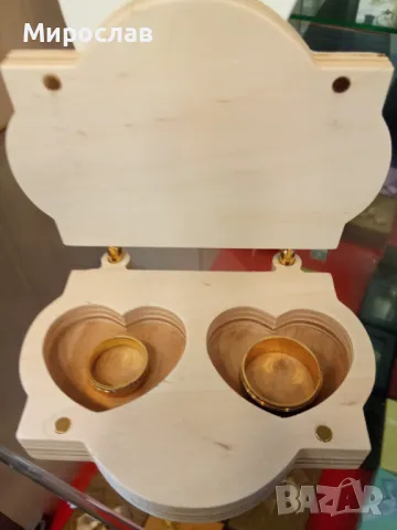 Сватбена кутийка за халки., снимка 5 - Подаръци за сватба - 49983372