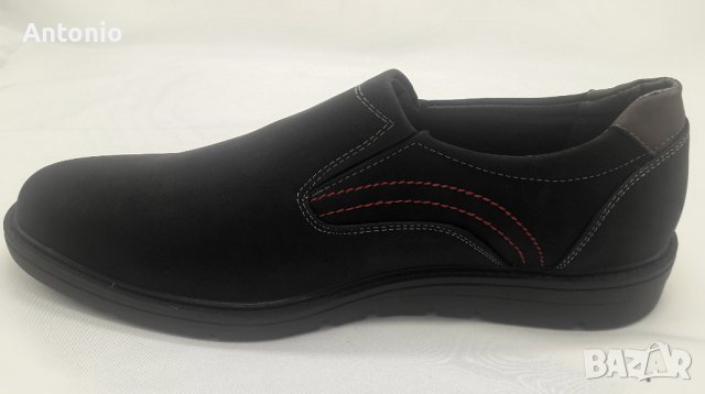 Мъжки обувки 3391 в черно, снимка 2 - Спортно елегантни обувки - 38360934