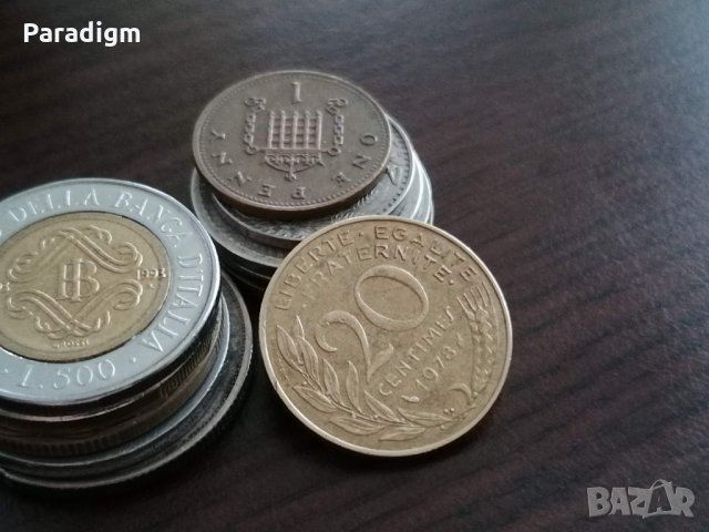 Монета - Франция - 20 сентима | 1978г.