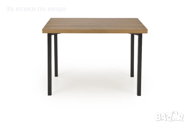 Комплект MILTON маса с 4 стола, натурално/черно Код P1622, снимка 3 - Маси - 52916997