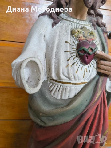 Керамична статуя на Исус Христос , снимка 4 - Антикварни и старинни предмети - 53898604