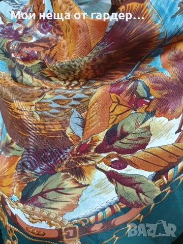 Hermes шал. винтидж, снимка 4 - Шалове - 52171323