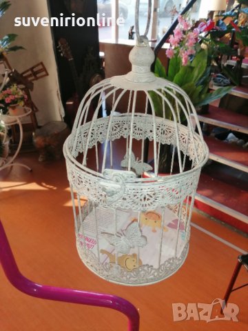 Клетка свещник на стойка, снимка 2 - Декорация за дома - 39381541