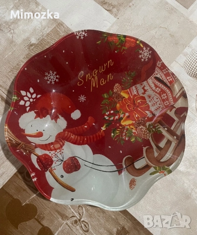 Две Нови Коледни чинии общо за 5 лв.!, снимка 3 - Чинии - 48875436