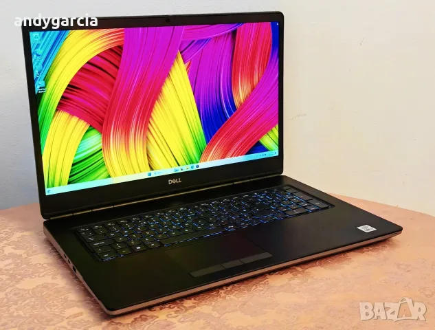  DELL Precision 7750/Core i7-10750H/NVidia RTX 3000/16GB RAM/256GB SSD/17.3 Full HD IPS 100% DCIP-3, снимка 2 - Лаптопи за работа - 56208813