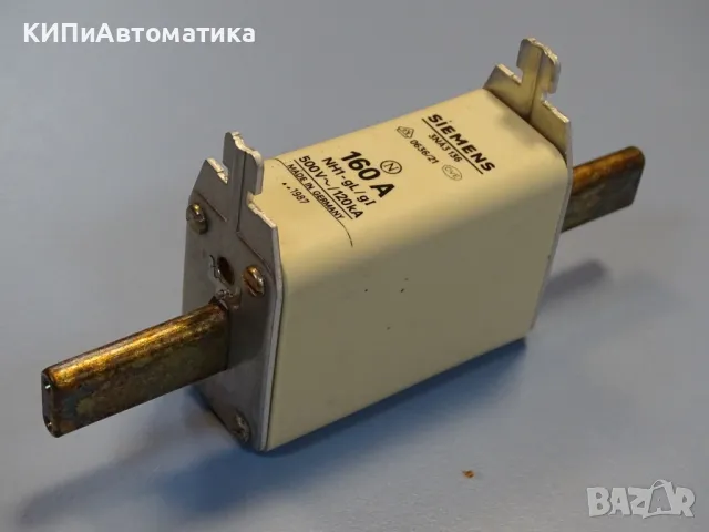Предпазител Siemens 3NA3136 HRC-Fuse160A 500VAC, снимка 3 - Резервни части за машини - 47790711