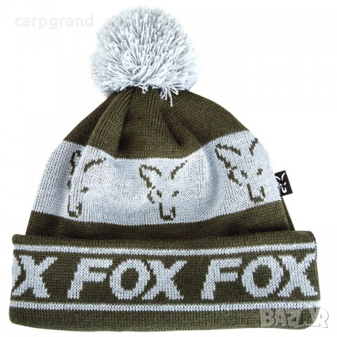 Шапка зимна FOX GREEN & SILVER Lined Bobble