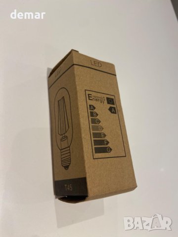 HHMTAKA Метална LED нощна лампа с дървена основа, черна, 22 см, снимка 6 - Настолни лампи - 44185998