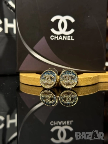 обеци от висококачествена стомана chanel , снимка 7 - Обеци - 52023510