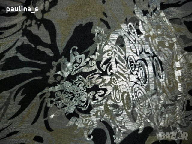 Японска коприна - рокля със сребристи декорации във флорален принт "EKseption"/ японска коприна, снимка 12 - Рокли - 29698288