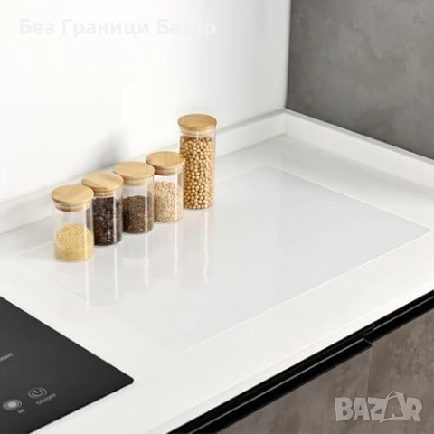 Нова Прозрачна силиконова термоустойчива подложка 60x40 см за кухненски плот