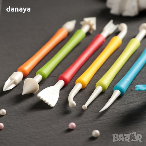 1967 Комплект сладкарски инструменти за моделиране с щипка, снимка 3 - Прибори за хранене, готвене и сервиране - 31849942