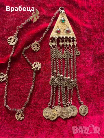 Възрожденски сребърен накит. Косичник, снимка 3 - Антикварни и старинни предмети - 50412551