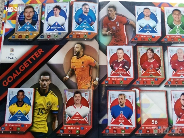 Стикер албум UEFA NATIONS LEAGUE FINALS - Topps - 2022, снимка 4 - Колекции - 50645048