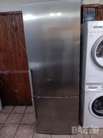 XXL комбиниран иноксов хладилник с фризер Бош Bosch A+++ 2 години гаранция!