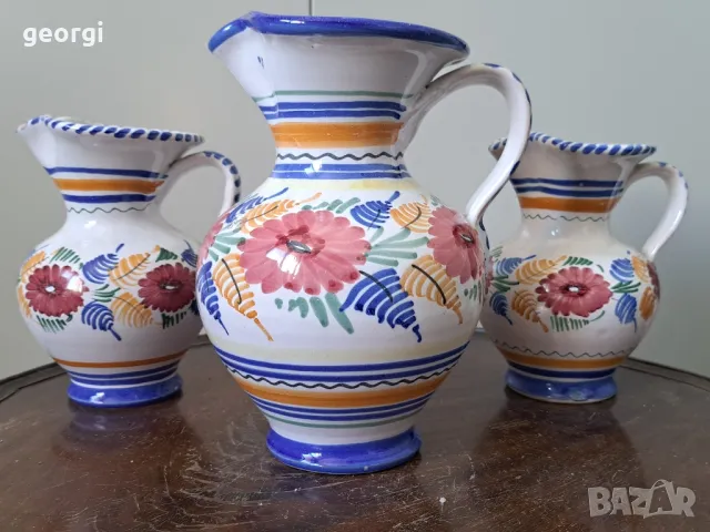  три керамични кани ръчна изработка   5/2