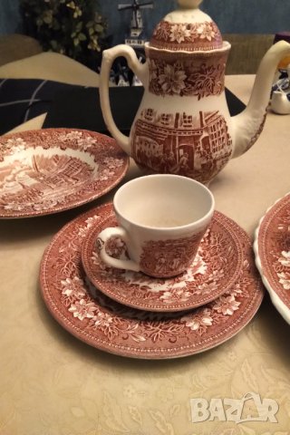 Антикварен английски порцеланов сервиз 26 части , снимка 11 - Антикварни и старинни предмети - 31641667