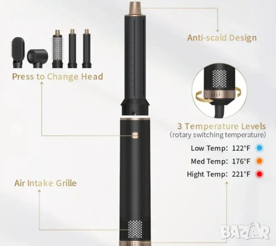 Сешоар за оформяне тип Дайсън , снимка 4 - Сешоари - 53356362