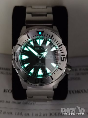 Часовник Seiko Monster SRP307K1 2nd Generation, снимка 3 - Мъжки - 44395623