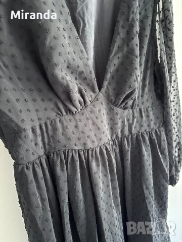 Shein черна ефирна рокля XL, снимка 8 - Рокли - 54322899