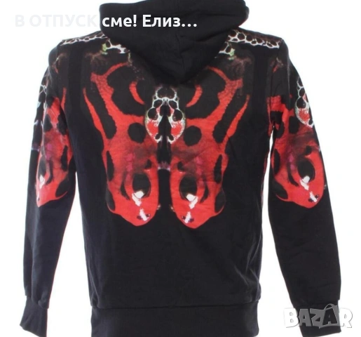 Sisley щампа трайбъл hoodie суитчър Nogodz Fedez hip hop нов с етикет оригинал, снимка 3 - Суичъри - 54243745