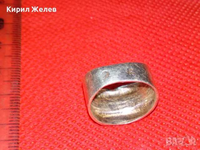 SEZGIN МАРКОВ СРЕБЪРЕН ПРЪСТЕН СЕЗГИН СРЕБРО с ПЕЧАТИ 925 и 900 ДИЗАЙНЕРСКА АРТ ИЗРАБОТКА 41945, снимка 12 - Пръстени - 44610406