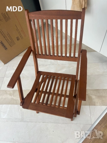 Градинска маса с два стола, снимка 4 - Градински мебели, декорация  - 52664620