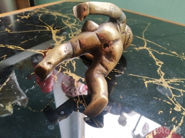 бронзова статуетка,апликация, снимка 4 - Други ценни предмети - 39467337