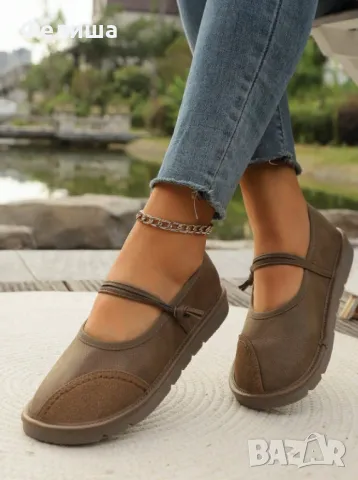 Удобни Ежедневни Меки Леки Обувчици от Варена Кожа // 39 номер - Стелка: 24.95 cm, снимка 5 - Дамски ежедневни обувки - 50121519