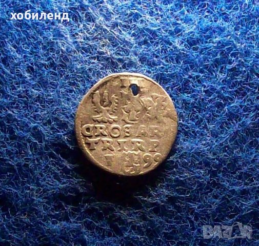 Сигизмунд III 3 гроша сребро 1599, снимка 1 - Нумизматика и бонистика - 37004595