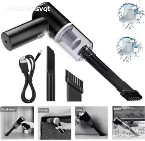 Мини прахосмукачка за кола с издухване 3в1, снимка 7 - Аксесоари и консумативи - 42883011