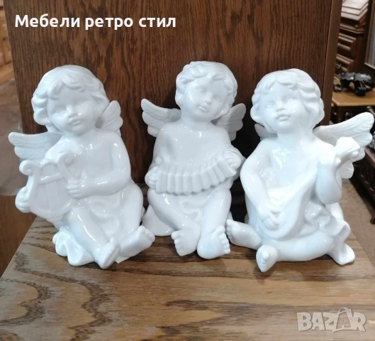 Толкова красиви и сладки порцеланови ангелчета, подходящи както да красят вашия дом.