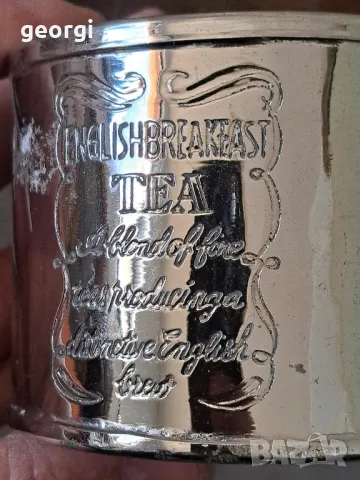 Стара метална кутия за чай   5/1, снимка 3 - Антикварни и старинни предмети - 49076947