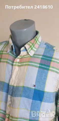Tommy Hilfiger Linen Regular Fit Mens Size M Лен ОРИГИНАЛ! Мъжка Ленена Риза!