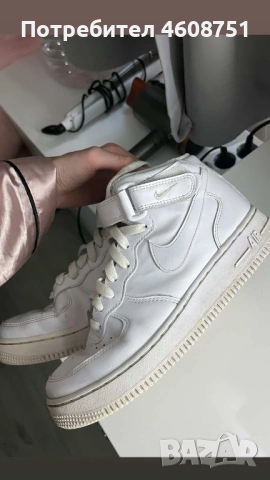 Оригинални обувки nike air force високи, снимка 2 - Маратонки - 54310639