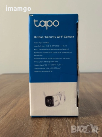 Чисто нова Wi-Fi Камера TP-Link Tapo C320WS (2K QHD / Външна), снимка 8 - IP камери - 54036803