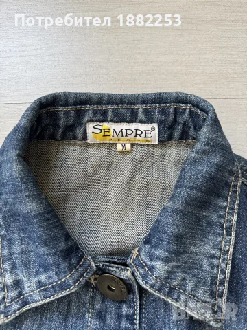 Дънково яке Sempre, снимка 3 - Якета - 56357563