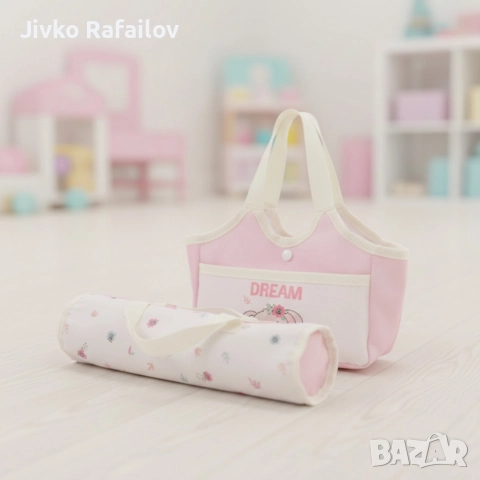 Комплект от 16 части с бебе, количка и аксесоари – Идеален коледен подарък за малки принцеси, снимка 4 - Кукли - 52906878