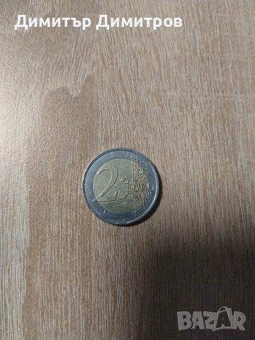 Френска монета от 2 евро 2000г с грешка изместен център , снимка 2 - Нумизматика и бонистика - 53877639