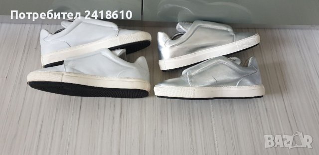 Dirk Bikkembergs Leather Sneakers Italy Mens Size 44/28см ОРИГИНАЛ! Естествена кожа! 2Броя, снимка 5 - Спортни обувки - 40486489