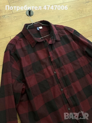 Мъжка фланелена риза H&M