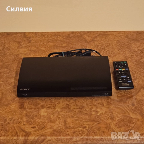 Sony BDP-S185 + дистанционно + HDMI кабел Blu Ray Сони Блу рей диск плеър домашно кино