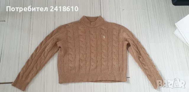 POLO Ralph Lauren Cable Wool / Cashmere Knit Womens Size S НОВО! ОРИГИНАЛ! Дамски Поло Пуловер !, снимка 11 - Блузи с дълъг ръкав и пуловери - 48884962